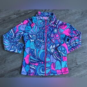 Lilly Pulitzer Blue and Pink Swirl Jacket
